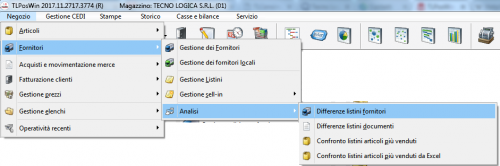 Percorso Gestione Fornitori